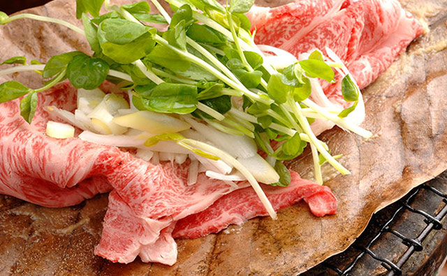 飛騨牛の朴葉味噌焼きのイメージ