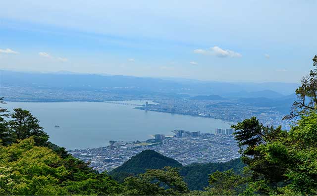 比叡山から見た琵琶湖