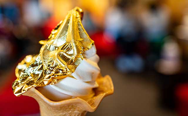 金箔ソフトクリーム