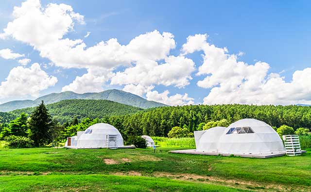 GLAMPROOK飯綱高原　TWIN DOME（外観）