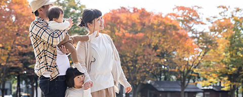 秋の旅行 家族旅行